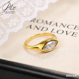 2ct Marquise Cut Moissanite Ring VVS1 S925 10K White Yellow Gold Slim Bridal Ring Unique Wedding Anniversary Gift for Women