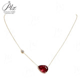5ct Moissanite Necklace GRA Certificate Lab Grown Ruby Sapphire Pendant 925 Silver Women Fine Jewelry Hypoallergenic Factory Direct