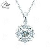 0.5ct Moissanite Necklace Round Cut D Color GRA Certified 925 Sterling Silver Factory Direct Versatile Daily Women Jewelry Gift