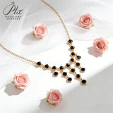 Moissanite Necklace D Color/Champagne/Black 1.8ct Round Cut VVS1 925 Sterling Silver Fringe Pendant Elegant Gift Fine Jewelry for Women