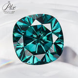 Green Moissanite VVS1 8 Hearts & 8 Arrows Round/Oval/Heart Shapes High Brilliance Loose Stones for Custom Fine Jewelry Designs