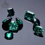 Green Moissanite VVS1 8 Hearts & 8 Arrows Round/Oval/Heart Shapes High Brilliance Loose Stones for Custom Fine Jewelry Designs