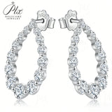 3/3.5/4mm 6CT Moissanite Custom Stud Earring Round D Color 925 Silver Fine Jewelry For Daily Wear Engagement  Accessories