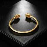 Moissanite Bracelet 2ct D Color Adjustable VVS1 925 Sterling Silver 18K Gold Plated Charm Fine Jewelry for Women Anniversary