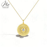 0.3ct Moissanite Necklace Round Cut GRA Certified 925 Sterling Silver Hypoallergenic Tarnish‑Resistant Women Daily Wear Jewelry