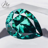 Green Moissanite VVS1 8 Hearts & 8 Arrows Round/Oval/Heart Shapes High Brilliance Loose Stones for Custom Fine Jewelry Designs