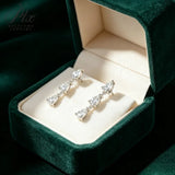 3ct Moissanite Earrings Pear Cut D Color VVS1 925 Sterling Silver GRA Certified Hypoallergenic Factory Direct Daily Wear