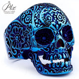 Men’s Punk Skull Rings Stainless Steel Multi-Style Hip-Hop Biker Fashion Jewelry Personality Rock Ring Party Charm Gift