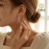 1.2mm Moissanite Earrings Round Cut D Color VVS1 925 Sterling Silver GRA Certified Factory Direct Sale Ideal Gift For Women