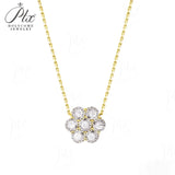 3.5CT Moissanite Round-Cut Custom 7-Stone Pendant GRA Certified D Color VVS1 Sparkling Jewelry for Wedding Anniversary Gift