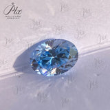 Moissanite Ice Blue Brilliant Gemstone  Asscher Cut Lab Grow Diamond  Advanced Jewelry Making Material GRA Pass Diamond Test