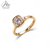 Moissanite Ring Cushion Cut 7mm D Color 925 Silver Engagement Ring A Treasure That Highlights a Woman's Elegant Temperament