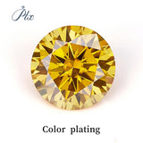 Multi Color Loose Moissanite Stones 0.1CT-3.0CT D Color Brilliant round Cut Gemstones with GRA Certificate for Jewelry Making
