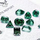 Green Moissanite VVS1 8 Hearts & 8 Arrows Round/Oval/Heart Shapes High Brilliance Loose Stones for Custom Fine Jewelry Designs