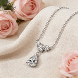 Moissanite Pear Pendant Custom Made 1CT D Color VVS1 GRA Approved 925 Silver Sparkling Jewelry For Valentine’s Day Gifts