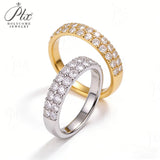 Moissanite Ring Wholesale S925 Sterling Silver D Color VVS1 Clarity Round Cut Classic Jewelry For Women Promise Anniversary Band