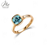 Moissanite Ring Cushion Cut 7mm D Color 925 Silver Engagement Ring A Treasure That Highlights a Woman's Elegant Temperament