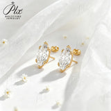 1-2ct Moissanite Earrings Marquise D Color VVS1 925 Sterling Silver GRA Hypoallergenic Factory Direct Versatile Daily Wear Gift