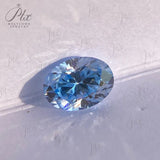 Moissanite Ice Blue Brilliant Gemstone  Asscher Cut Lab Grow Diamond  Advanced Jewelry Making Material GRA Pass Diamond Test