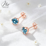 1ct Moissanite Earrings Excellent Round Cut Multi‑Color VVS1 925 Sterling Silver GRA Certified Hypoallergenic Commute‑Friendly