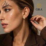 Moissanite Earrings D Color Heart 925 Sterling Silver Plated GRA Certificate Hypoallergenic Ideal Gift Wholesale Factory Direct Perfect for Daily Wear