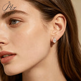 Moissanite Earrings Pear Cut D VVS1 925 Sterling Silver GRA Certified Factory Direct Hypoallergenic Daily Jewelry