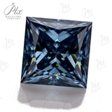 Vivid blue Color Moissanite Brilliant cut Multiple Shapes Excellent Cut Moissanites Gemstones GRA Pass Diamond Test Loose Gems