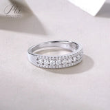 Moissanite Ring D Color VVS1 Clarity Round Cut 925 Sterling Silver Exclusive High-End Jewelry Top pick for women's everyday wear