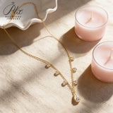 Moissanite Necklace 3CT Pear & Round Cut with 925 Sterling Silver Key Chain D Color VVS1 Clarity Perfect Birthday Gift