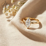 1‑3CT Moissanite Ring 925 Sterling Silver GRA Certified D Color Marquise Fine Jewelry Fade Resistant Daily Wear Fine Ornament