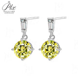 2ct Moissanite Earring Round Cut D Color VVS1 925 Sterling Silver GRA Certified Factory Direct Ideal Gift For Daily Matching