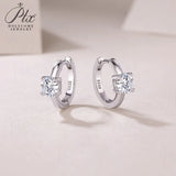 Moissanite Earrings in 1ct Round S925 Classic & Stylish Jewelry for Women Perfect Gift for Celebrate Valentine's Day