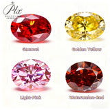 Moissanite Plating Oval Cut Multicolor VVS1 Sparkling Gemstones for Rings Necklace Earrings DIY Fine Jewelry Crafting & Gift