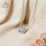 1-2ct Moissanite Necklace Emerald Cut/Radiant Cut Pendant 925 Silver Brilliant Fine Jewelry Anniversary Wedding Gift