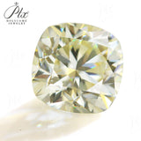 Luxury Yellow Moissanite Loose Stones – Round/Oval/Heart Shapes Perfect for Engagement Rings Bracelets and Pendants
