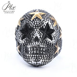 Men’s Punk Skull Rings Stainless Steel Multi-Style Hip-Hop Biker Fashion Jewelry Personality Rock Ring Party Charm Gift
