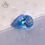 Moissanite Ice Blue Brilliant Gemstone  Asscher Cut Lab Grow Diamond  Advanced Jewelry Making Material GRA Pass Diamond Test