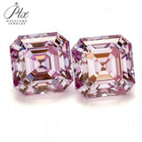 Moissanite Plating Sakura Pink VVS1 Oval/Pear/Heart/Asscher/Emerald Cut for Engagement Rings Jewelry Making DIY Craft Accessories