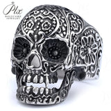 Men’s Punk Skull Rings Stainless Steel Multi-Style Hip-Hop Biker Fashion Jewelry Personality Rock Ring Party Charm Gift