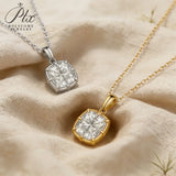 Moissanite Necklace Classic 2.5ct Cushion Cut D VVS1 GRA 925 Silver 10K 14K Gold Solitaire Pendant Elegant Gift for Her Daily Wear