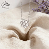 3.5CT Moissanite Round-Cut Custom 7-Stone Pendant GRA Certified D Color VVS1 Sparkling Jewelry for Wedding Anniversary Gift
