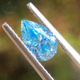 Moissanite Aquamarine Brilliant Asscher Cut Lab Grow Gemstone Diamond Charms Advanced Jewelry With GRA Report Making Material