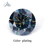 Multi Color Loose Moissanite Stones 0.1CT-3.0CT D Color Brilliant round Cut Gemstones with GRA Certificate for Jewelry Making