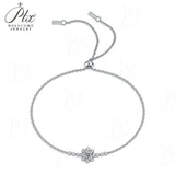 0.5CT Moissanite Bracelet Round Cut D Color 925 Sterling Silver White Gold Plated Fashion Jewelry For Women Wedding Gift