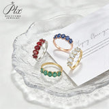 2.5ct Oval Cut Moissanite and Created Emerald Sapphire Ruby Ring VVS1 S925 White Yellow Rose Gold  Fine Jewelry for Women