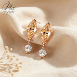 Moissanite Earrings Marquise Cut 2ct D Color VVS1 925 Sterling Silver GRA Factory Direct Hypoallergenic Daily Commute Jewelry