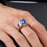 10mm Moissanite Ring 925 Sterling Silver Cushion Cut D Color GRA Certified Hypoallergenic Fine Jewelry Factory Direct Ideal Gift For Men