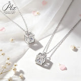 0.5‑1CT Moissanite Necklace 925 Sterling Silver D Color VVS1 Round Cut Pendant GRA Factory Direct Hypoallergenic Fine Jewelry