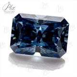 Vivid blue Color Moissanite Brilliant cut Multiple Shapes Excellent Cut Moissanites Gemstones GRA Pass Diamond Test Loose Gems