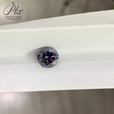 Imperial Purple Round Moissanite VVS1 Grade Vibrant Color & Sparkle Ideal for Engagement Rings & Luxury Jewelry Designs